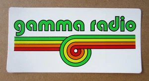 ADESIVO/STICKER "GAMMA RADIO" - Milano - Anni '80 - Vintage - Collezione - Picture 1 of 1