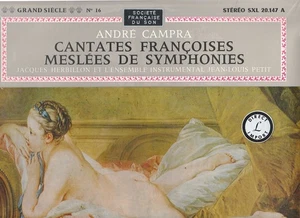 FRANCE CLASSICAL LP ANDRÉ CAMPRA : CANTATES FRANCAISES : JEAN-LOUIS PETIT : ORCH - Picture 1 of 2