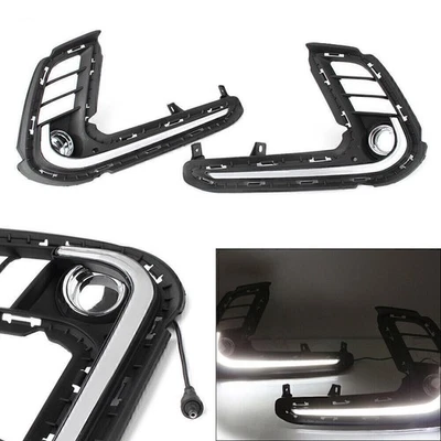 For Hyundai Elantra 2017-2018 LED Daytime Running Lights Fog Lamp - Image 1 of 4