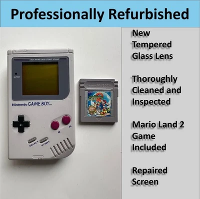 Consola Game Boy DMG-01 RESTAURADA PROFESIONALMENTE + Paquete Mario Land 2 Foto 1 de 4