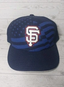 San Francisco Giants USA Flag Sz 7 5/8 Hat Cap 59Fifty New Era White Red Blue - Picture 1 of 9