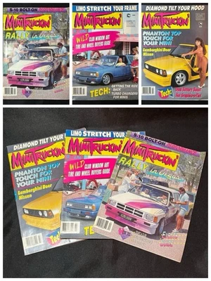 Vintage 1990 MINI TRUCKIN’ Magazines Volume 4 Numbers 1 - 3 - 4 (Lot Of 3) - Imagem 1 de 4