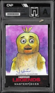 2025 Horror Legends Jessica Weiss AUTOGRAPH Chica SKETCH card Mariano Fabrilan - Picture 1 of 2