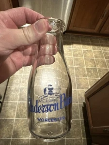 Anderson Bros. ACL 10 Unzen Milchflasche Worcester Massachusetts MA - Bild 1 von 12