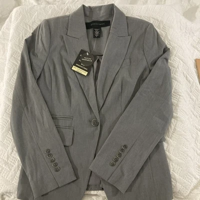 Blazer gris Apostrophe para mujer talla 6 nuevo con etiquetas clásico de carrera Foto 1 de 4
