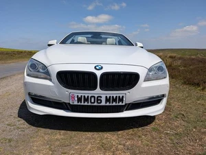 BMW 650i Convertible In White With Cream Interior. 12 Months MOT. - Picture 1 of 24