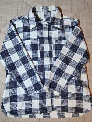 Liz Claiborne Wool Blend Shacket Size XL New Without Tags Black/White Nice - Image 1 of 4