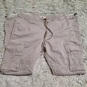 Pacsun Eco Stretch Canvas Khaki Slim Cargo Hose Grün Herren M - Bild 1 von 8