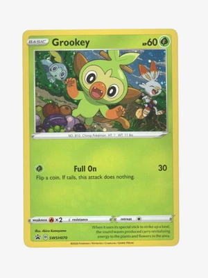 Pokemon TCG: Grookey SWSH070 SWSH: Sword & Shield Promo Cards Holo - Image 1 of 3