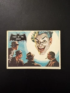 1966 OPC SET BREAK #9 FACE OF THE JOKER BLACK BAT CARD PRINTED IN CANADA VG-EX! - Picture 1 of 2