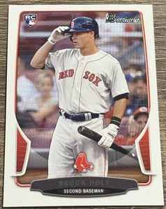 2013 Topps Bowman Brock Holt #217 Boston Red Sox MLB béisbol novato radiocontrol - Imagen 1 de 2