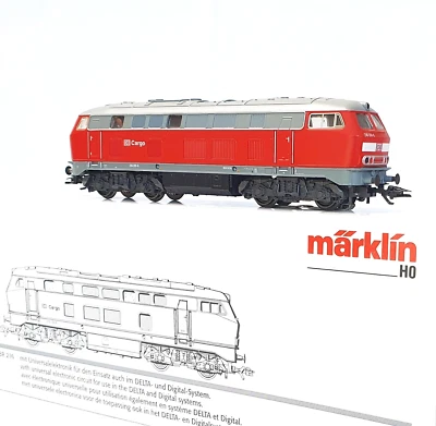 Marklin AC HO 1:87 German DB E-216 "CARGO" DIESEL GOODS TRAIN LOCOMOTIVE MIB`00! - Image 1 of 4