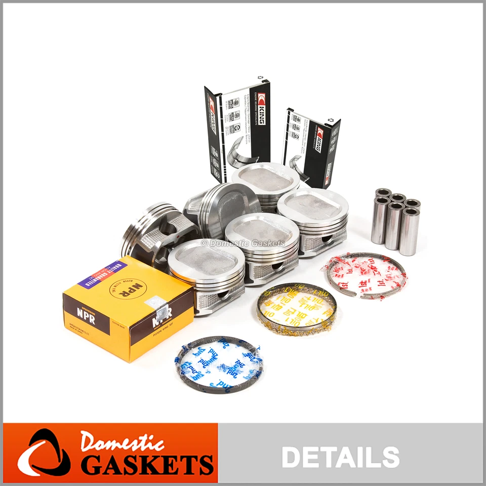 Pistons Main Rod Bearings fits 97-07 Ford F150 E150 E250 Mercury 4.2 V6 OHV 12V - Image 1 of 4