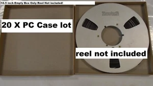 20 NEW ACID FREE Empty Box NAB HUB Set Up Reel to Reel 1/4" tape 10.5" 10"  - Picture 1 of 12