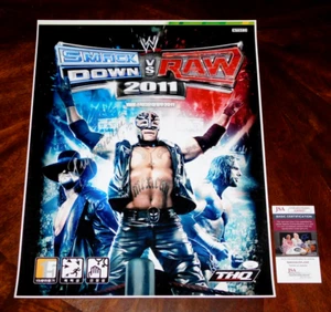 FOTO 16X20 FIRMADA POR REY MYSTERIO WWE WCW SMACKDOWN VS RAW 2011 ¡¡CERTIFICADO DE AUTENTICIDAD JSA!!! - Imagen 1 de 1