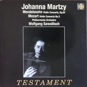 Johanna Martzy, Sawallisch: Mendelssohn-Violin Concerto, Mozart No 3/ Testament - Picture 1 of 3