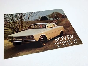 Rover 2000 1967 folleto de vista previa automática - Imagen 1 de 1