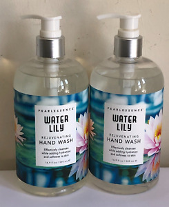 2 PEARLESSENCE 16.9 oz WATER LILY REJUVENATING HYDRATING PUMP FLORAL HAND SOAP