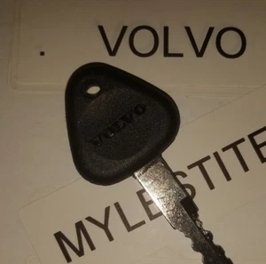 1) Volvo Excavator Heavy Equipment Key with Logo # 777 Loader Dozer, Excavator - Picture 1 of 1