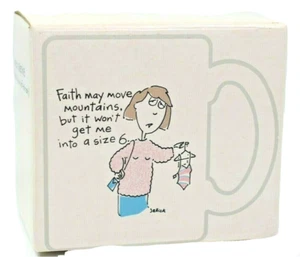 Taza de café Hallmark Shoebox Greetings Faith 1988 con caja - Imagen 1 de 11