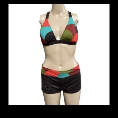 Conjunto de bikini corto vintage Lucky Brand Y2K para niño   Foto 1 de 4