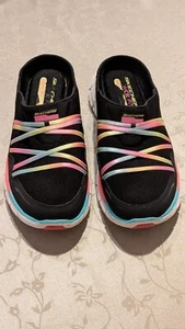 Skechers Mujer Negro/Multi Espuma con Memoria, Ajuste Ancho Flex Suela Slide Zapato, Talla 7.5 - Imagen 1 de 7