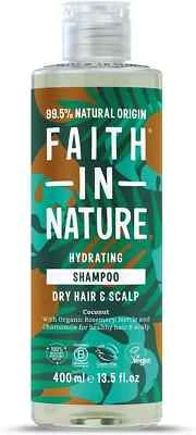 400ml Faith In Nature Organic Shampoo Coconut Hydrating  for Dry Hair & Scalp - Image 1 of 2