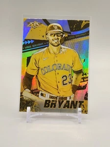 Kris Bryant 2022 Topps Fire #186 oro acuñado paralelo  - Imagen 1 de 2