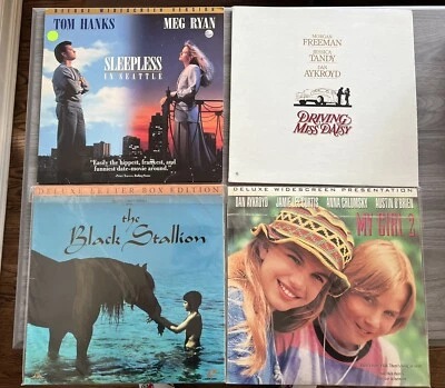 Sleepless in Seattle, My Girl 2, Driving Miss Daisy, Black Stallion Laserdisc LD Foto 1 de 4