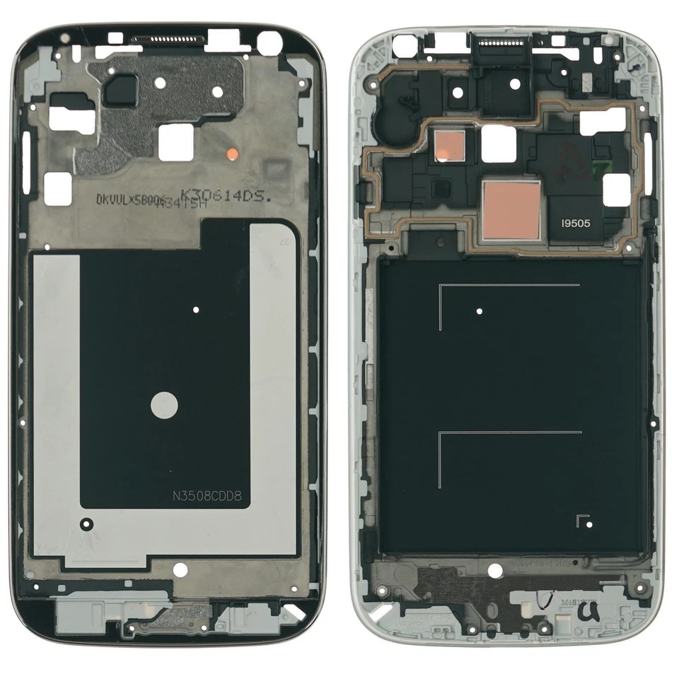 Samsung Galaxy S4 GT- i9505 Pantalla LCD Marco Una Carcasa Cubierta Brezel Plata - Imagen 1 de 1