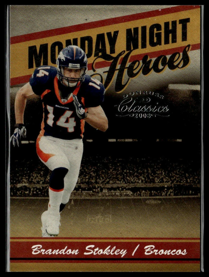 2008 Donruss Classics #MNH-22 Brandon Stokley Monday Night Heroes #/1000 - Image 1 of 2