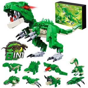 Dinosaurs Building Blocks Kit – 8-in-1 STEM Toys, 219 Pieces, Ages 6+ - Picture 1 of 12