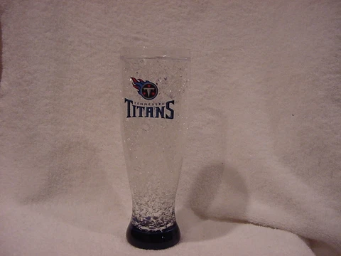 AWESOME Tennessee Titans Freezer Thermal Tall Beer Glass, NEW&NICE!! Cover