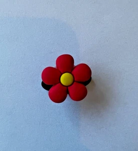 Original Doodles Croc/Shoe Charm: Cute Red Flower, new unused - Picture 1 of 1