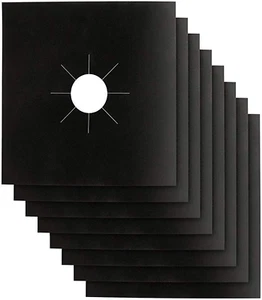 8-Pack Stove Burner Covers, 10.6"X10.6", Reusable Non-Stick Gas Stove Liners - Picture 1 of 7