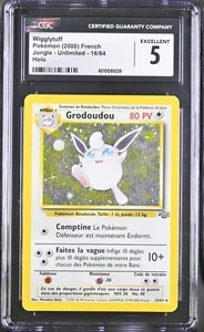 2000 Pokémon Wigglytuff (Grodoudou) 16/64 Jungle French CGC 5 - Picture 1 of 2