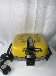 Vintage Hoover 12 Quadratische Edelstahl Elektrische Bratpfanne mit Deckel Pfanne FUNKTIONIERT - Bild 1 von 8