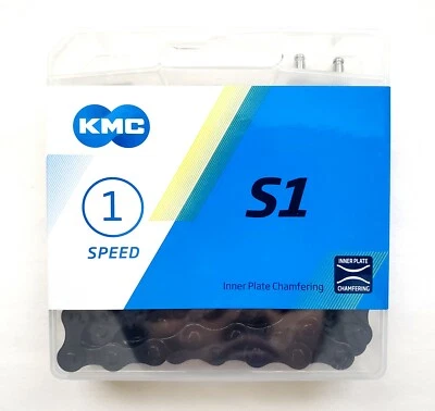 KMC S1 Chain 1/2 x 1/8 x 112L Painted Black - Imagem 1 de 4