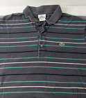 Polo Lacoste Homme France 6 manches courtes rayées