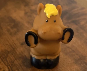 Fisher price little people farm animal horse standing up With Yellow, Mane, - Picture 1 of 4