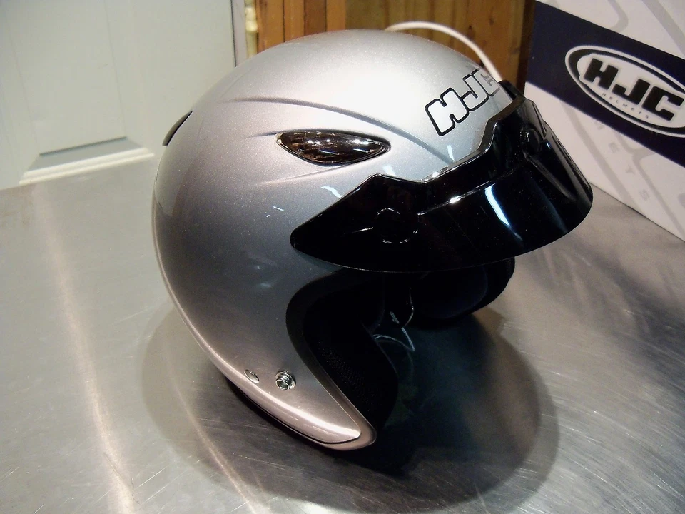 NUEVO CASCO UNISEX HJC CL-31 CARA ABIERTA CON VISOR XS EXTRA PEQUEÑO PLATEADO Foto 1 de 1