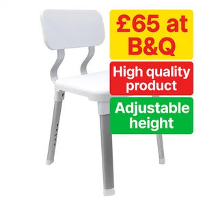 Bath Shower Chair for Elderly Disabled Bathing Seat Adult Non Slip Stool - Picture 1 of 9