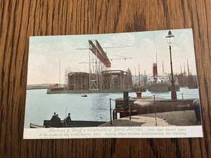 Tarjeta impresa en color - Harland and Wolff Shipbuilding Yard, Belfast. - Imagen 1 de 7