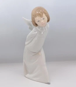 Statuina Lladro Angelo che vuole conoscere elegante graziosa formale lusso Spagna JP - Foto 1 di 12