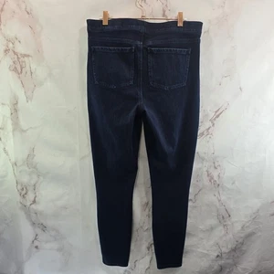 Spanx Jegging Womens Large Jeanish Legging Denim Jean High Rise Crop Dark 20018R - Picture 1 of 13