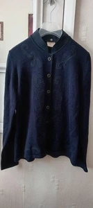 Ladies Navy Cardigan Size M - Picture 1 of 1