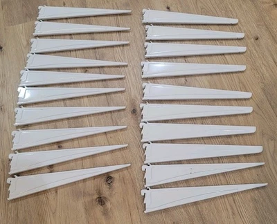 Closetmaid 16 pulgadas Lote de 20 soportes de oruga de estante blanco ¡¡LEER!!! Foto 1 de 4