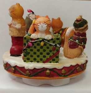 Vecchia Candela Virginia Company Capper Topper Natale Gatti Deb Ceppo inutilizzato - Foto 1 di 6