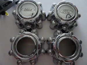 Set of 4 Ford F250 F350 Chrome OEM Center Cap # 1C34-1A096-BA, 1C34-1A096-AB - Picture 1 of 4