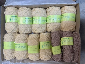Vintage Reynolds Scotch Mist 100 % Wolle 2 Unzen Knäuel Lot 9+ - Bild 1 von 4
